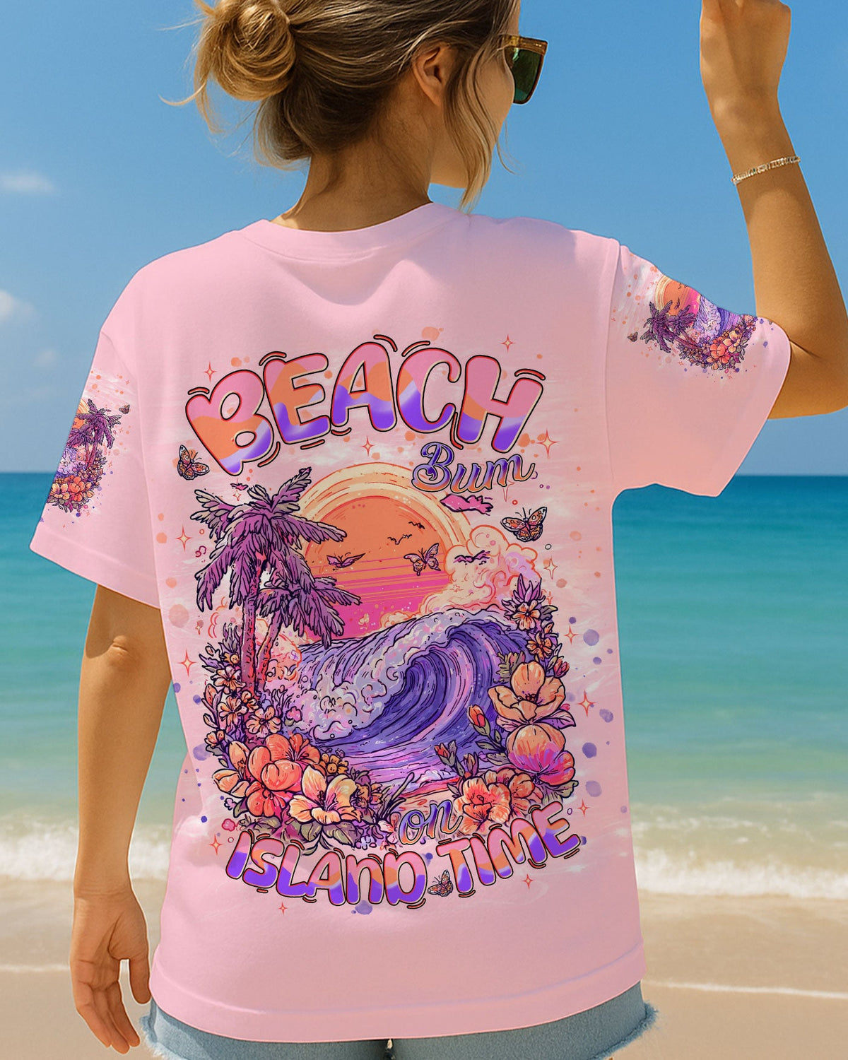BLISSCORNERS BEACH BUM ON ISLAND TIME ALL OVER PRINT