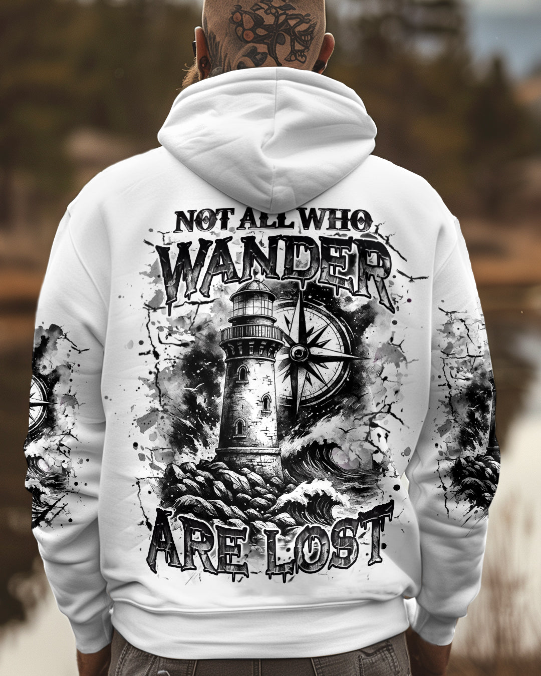 BLISSCORNERS NOT ALL WHO WANDER ARE LOST ALL OVER PRINT