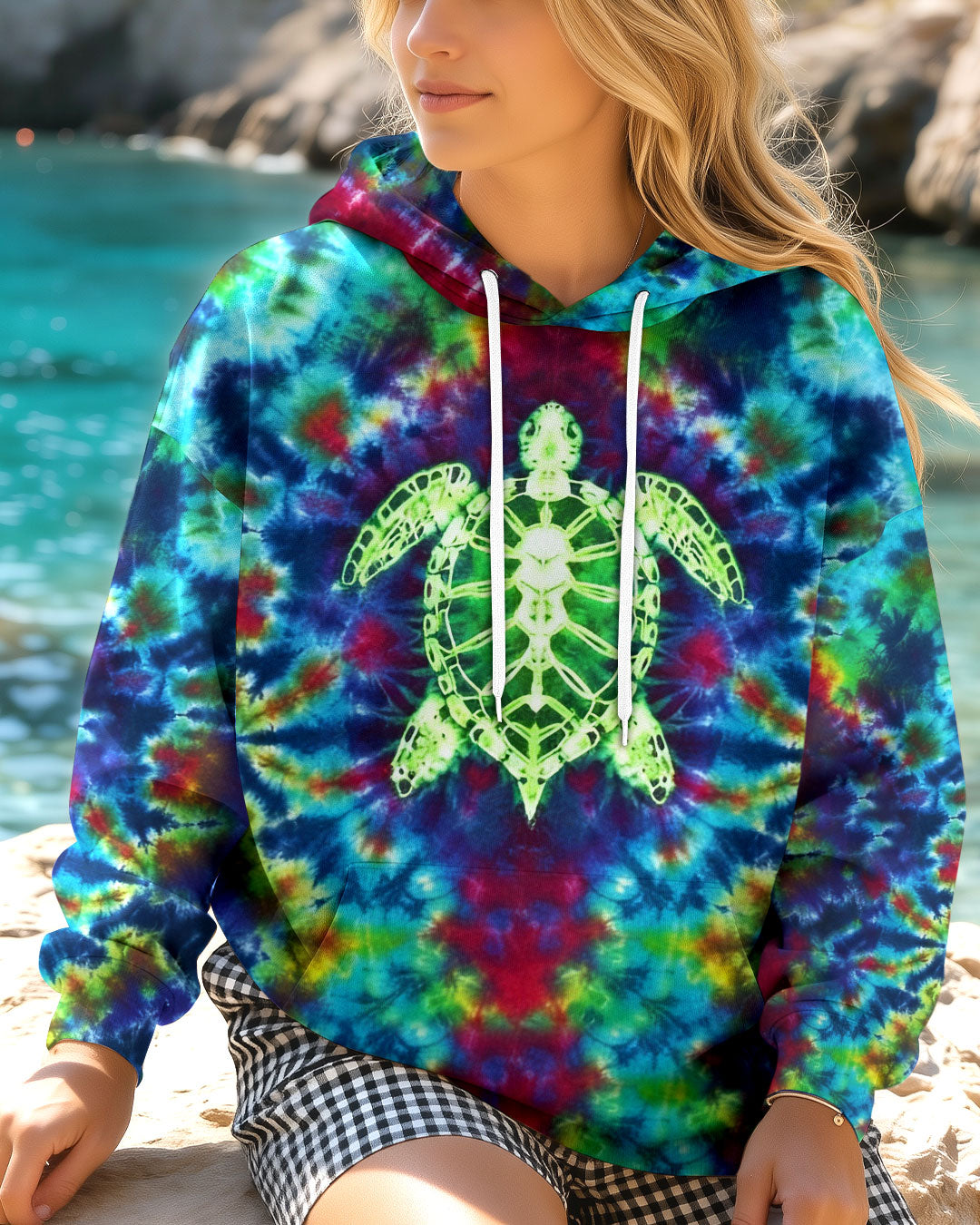 BLISSCORNERS TIE DYE TURTLE ALL OVER PRINT