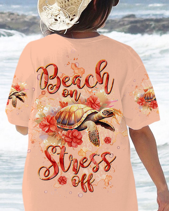 BLISSCORNERS BEACH ON STRESS OFF TURTLE ALL OVER PRINT