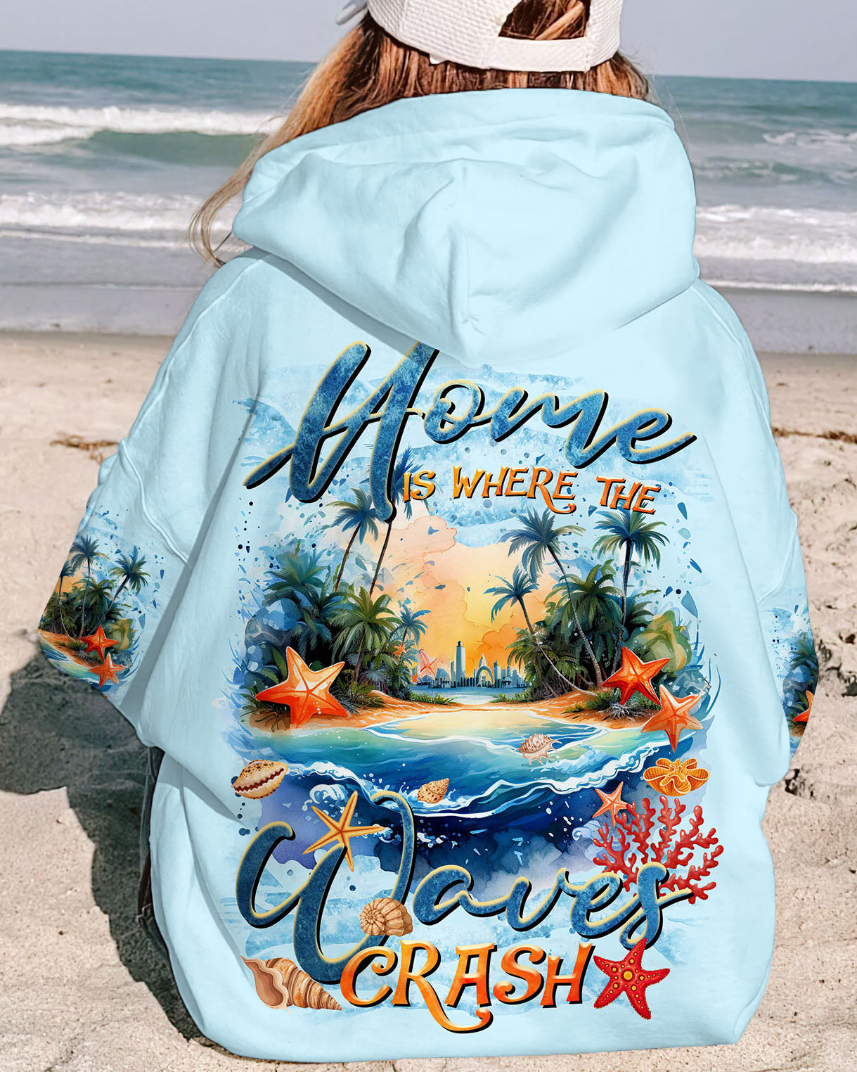 BLISSCORNERS HOME IS WHERE THE WAVES CRASH ALL OVER PRINT