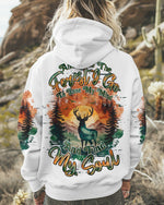 BLISSCORNERS AND INTO THE FOREST I GO DEER ALL OVER PRINT