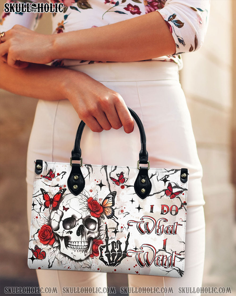 BLISSCORNERS I DO WHAT I WANT LEATHER HANDBAG