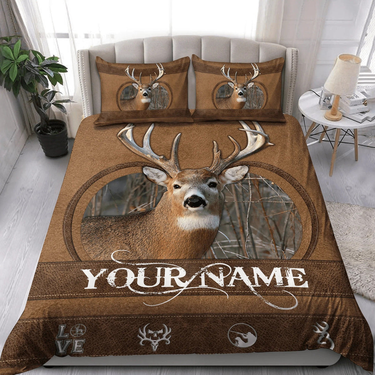 Blisscorners Personalized Deer Hunting Blanket