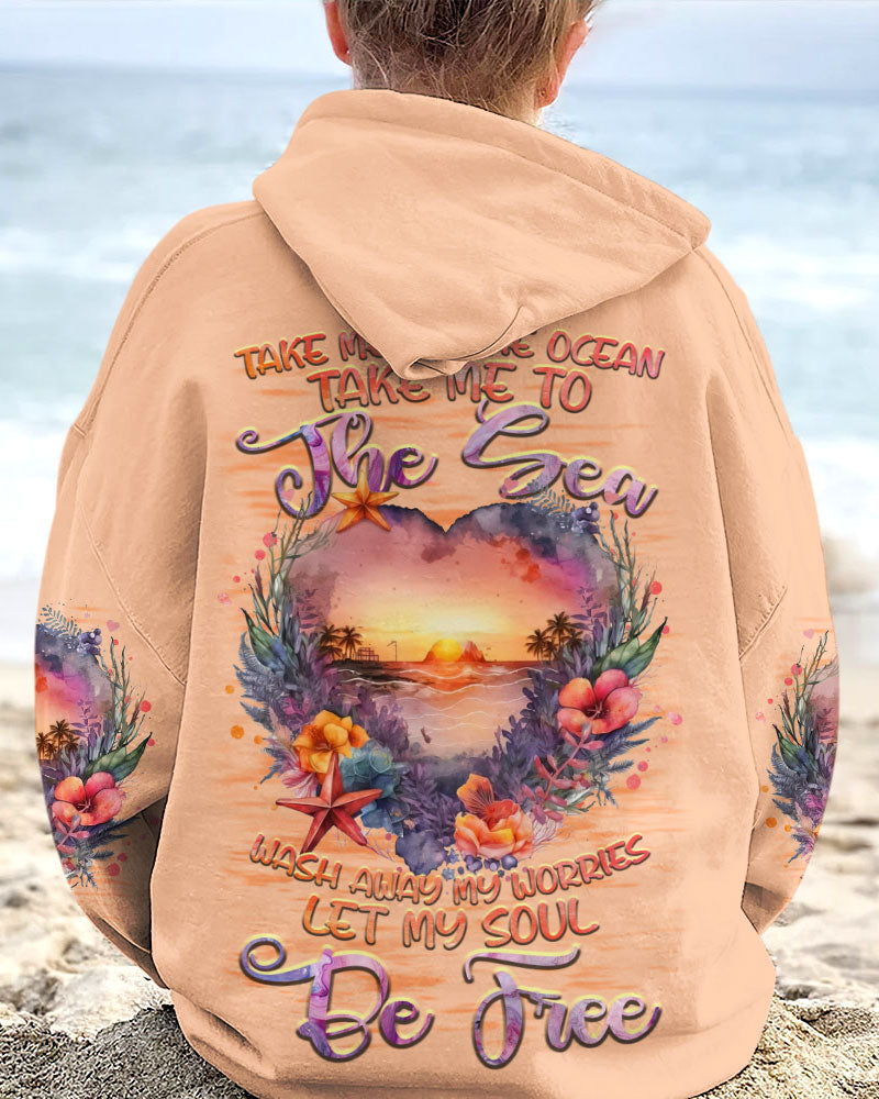BLISSCORNERS TAKE ME TO THE OCEAN HEART ALL OVER PRINT