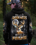 BLISSCORNERS HELLO DARKNESS MY OLD FRIEND DEER ALL OVER PRINT