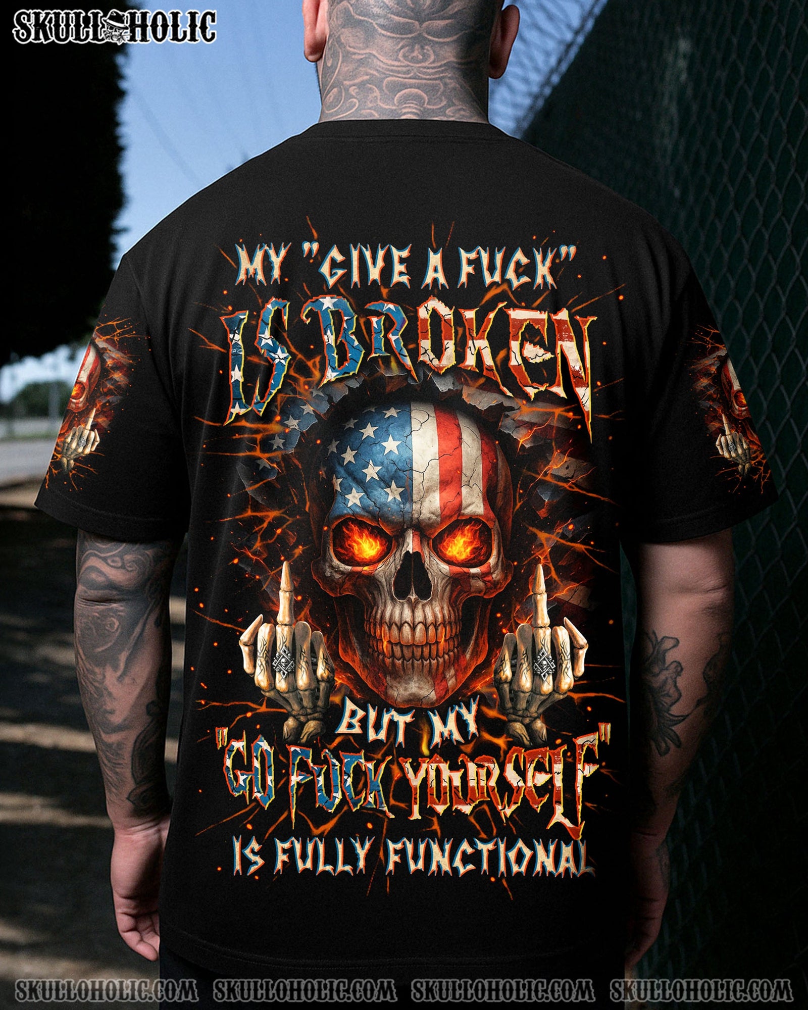 BLISSCORNERS MY GIVE A F IS BROKEN ALL OVER PRINT
