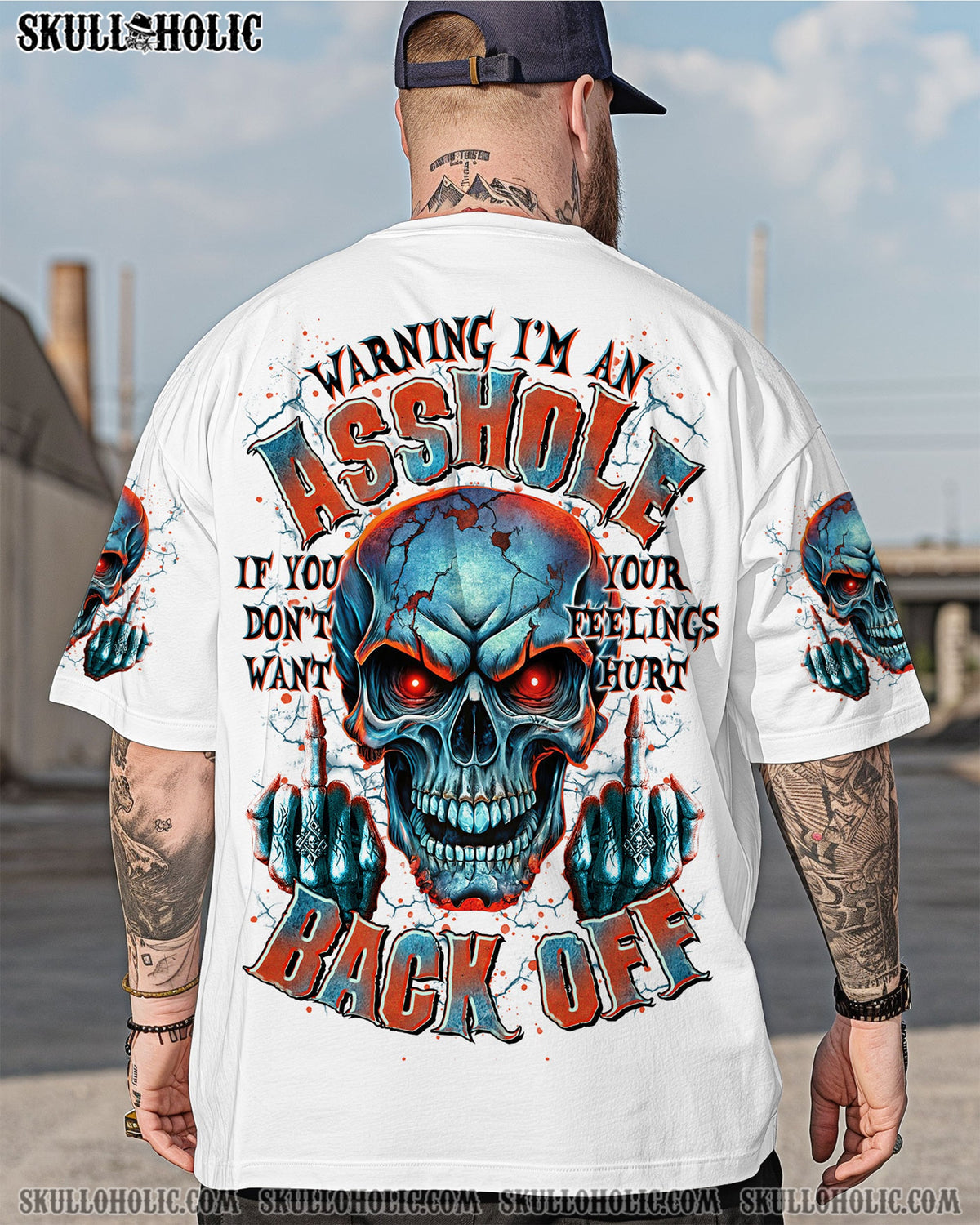 BLISSCORNERS WARNING I'M AN A SKULL ALL OVER PRINT -  TLTR0206251