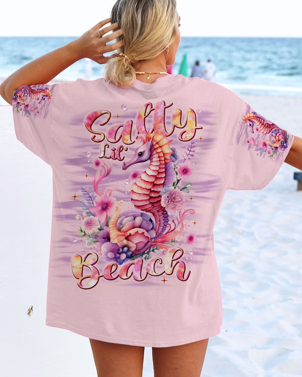 BLISSCORNERS SALTY LIL' BEACH SEAHORSE ALL OVER PRINT