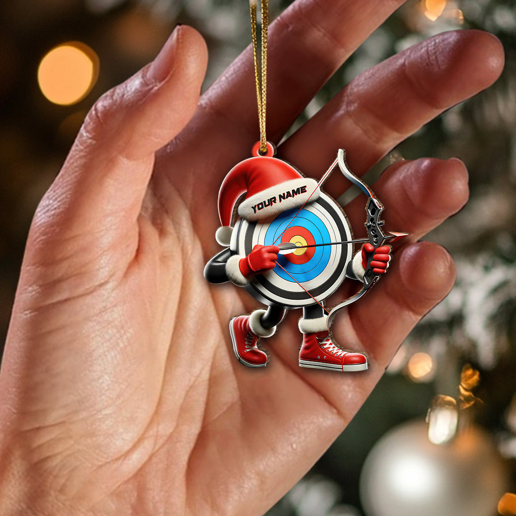 Blisscorners Custom Name Archery Ornament, Archery Christmas Gift2D Flat LM2211