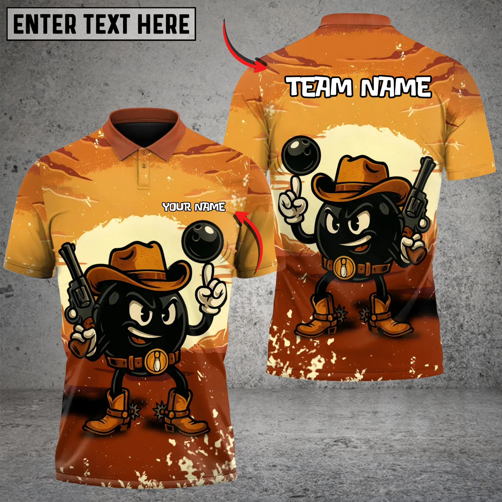 Blisscorners Cowboy Poolhall Polo – Custom Billiards Team Shirt