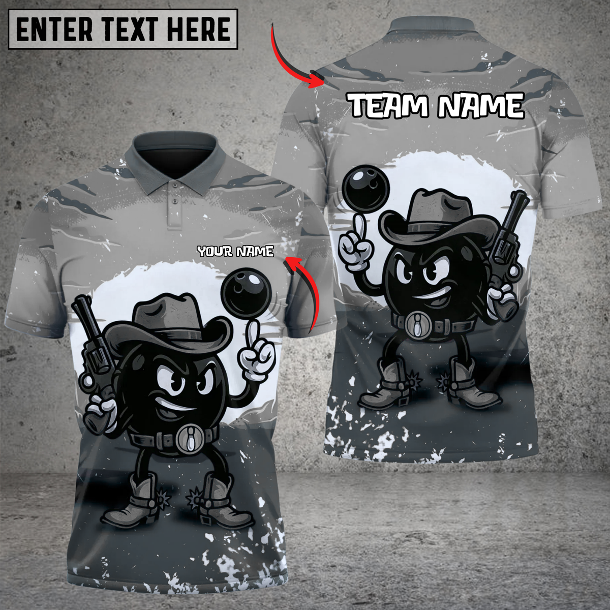 Blisscorners Cowboy Poolhall Polo – Custom Billiards Team Shirt