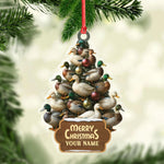 Blisscorners Funny Duck Christmas Tree Acrylic Ornament - Personalized Hunting Gift, Mallard Duck Lover Decoration, Rustic Country Holiday Decor