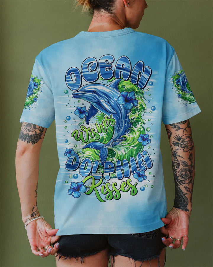 BLISSCORNERS OCEAN WISHES DOLPHIN KISSES ALL OVER PRINT 1