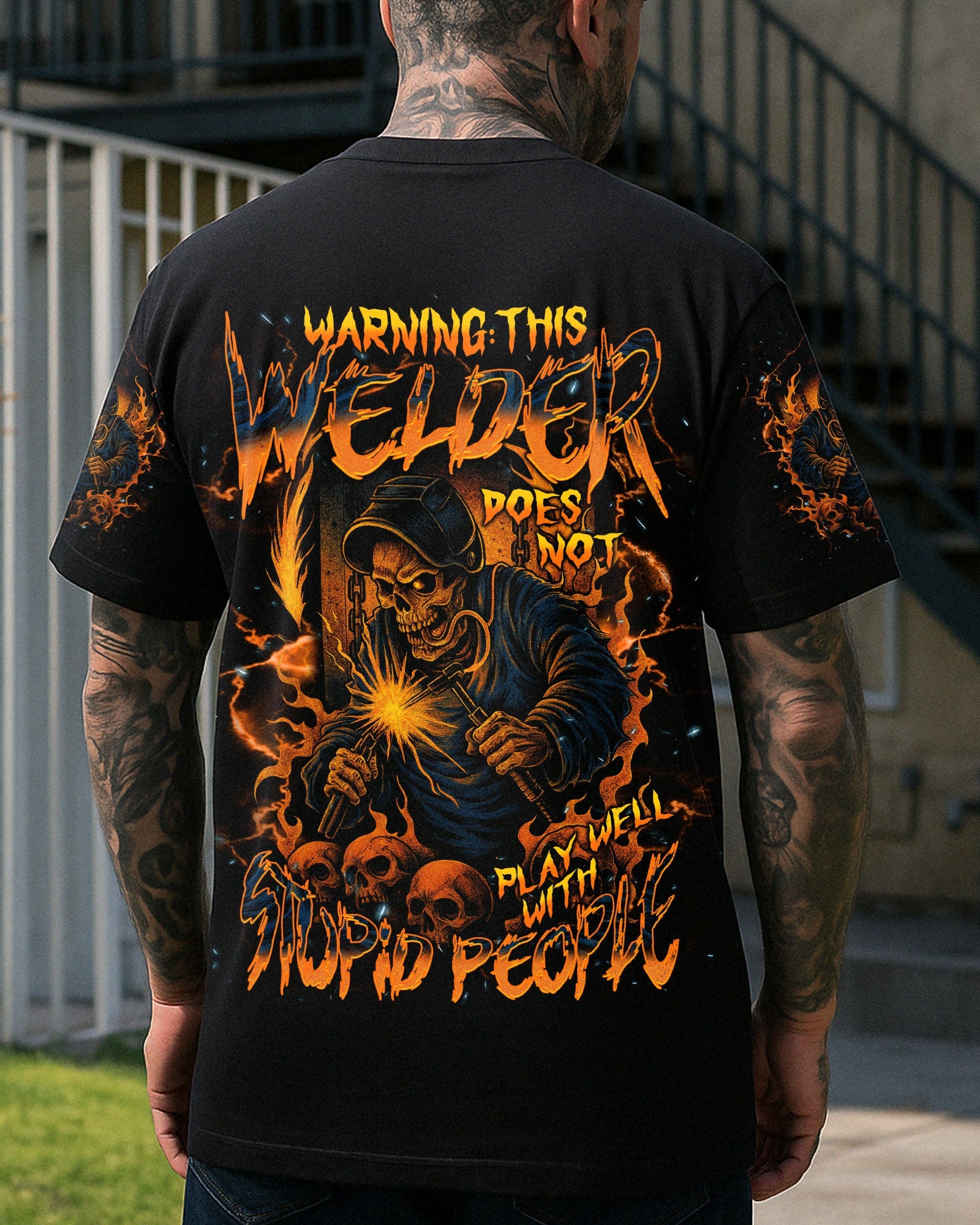BLISSCORNERS LET THIS OLD MAN BE A TRUCKER ALL OVER PRINT