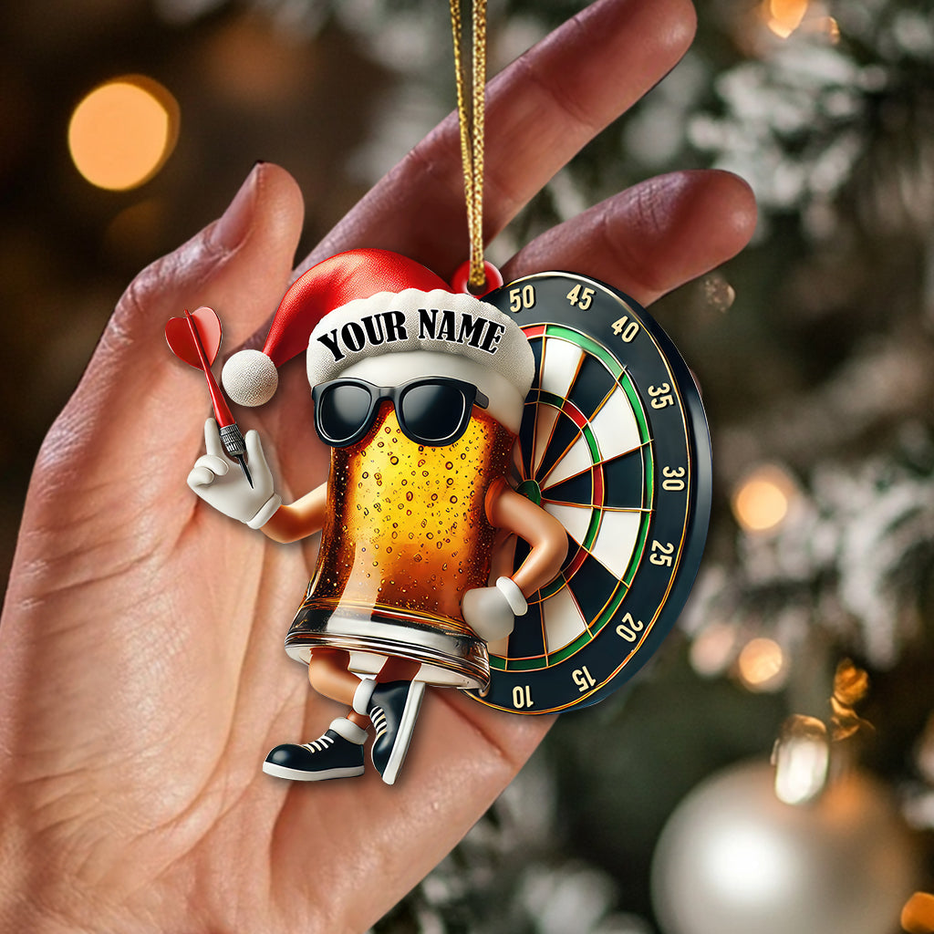 Blisscorners Custom Name Dart Ornament, Dart Lover Christmas Decoration2D Flat LM2111