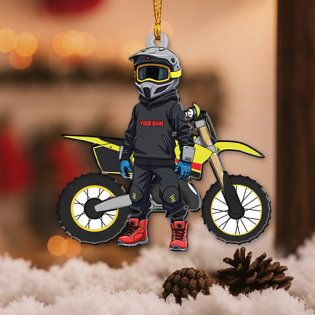 Blisscorners Riding Home Decor, Christmas Ornament, Personalized Ornament2D Flat LM2111