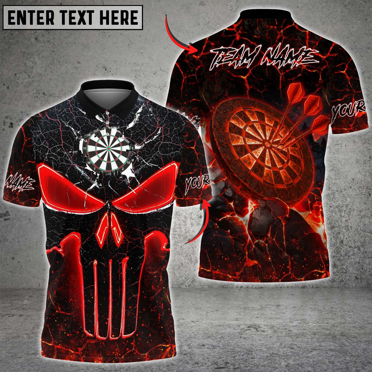 Blisscorners Bowling Flaming Skull Multicolor Customized Name, Team Name 3D Shirt