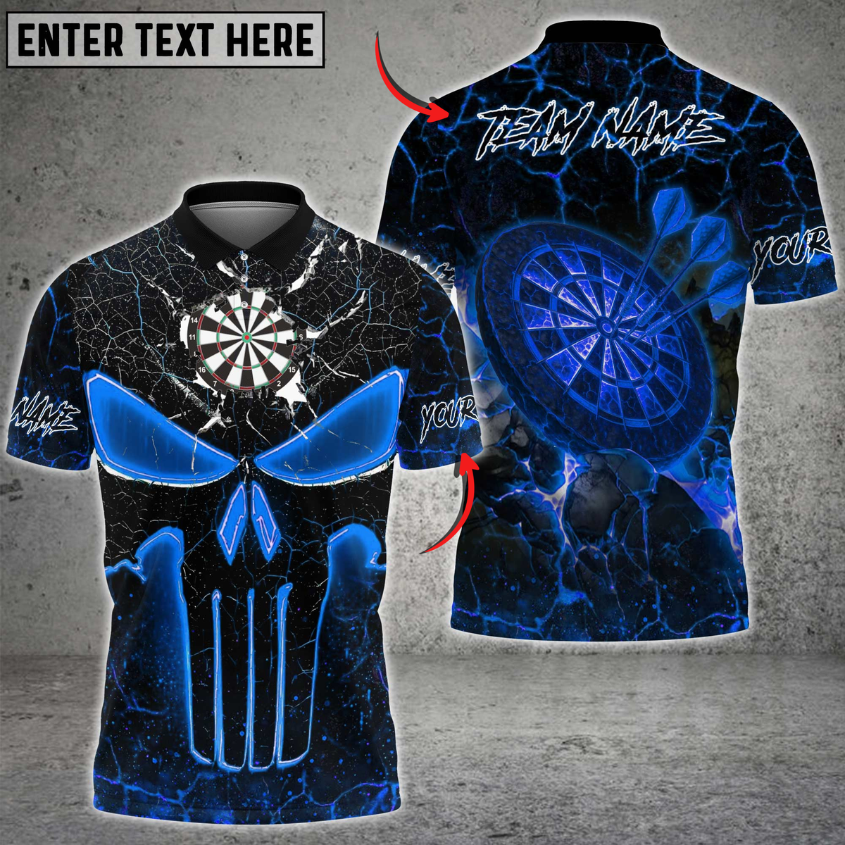 Blisscorners Bowling Flaming Skull Multicolor Customized Name, Team Name 3D Shirt