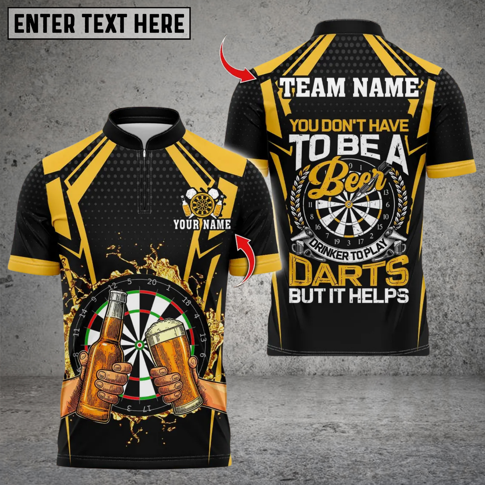 Blisscorners Funny Beer Team Design Personalized Name 3D Unisex Shirt