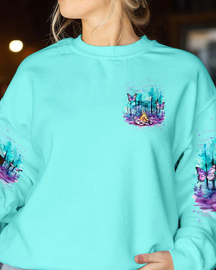 BLISSCORNERS JUST A GIRL WHO LOVES CAMPFIRES ALL OVER PRINT