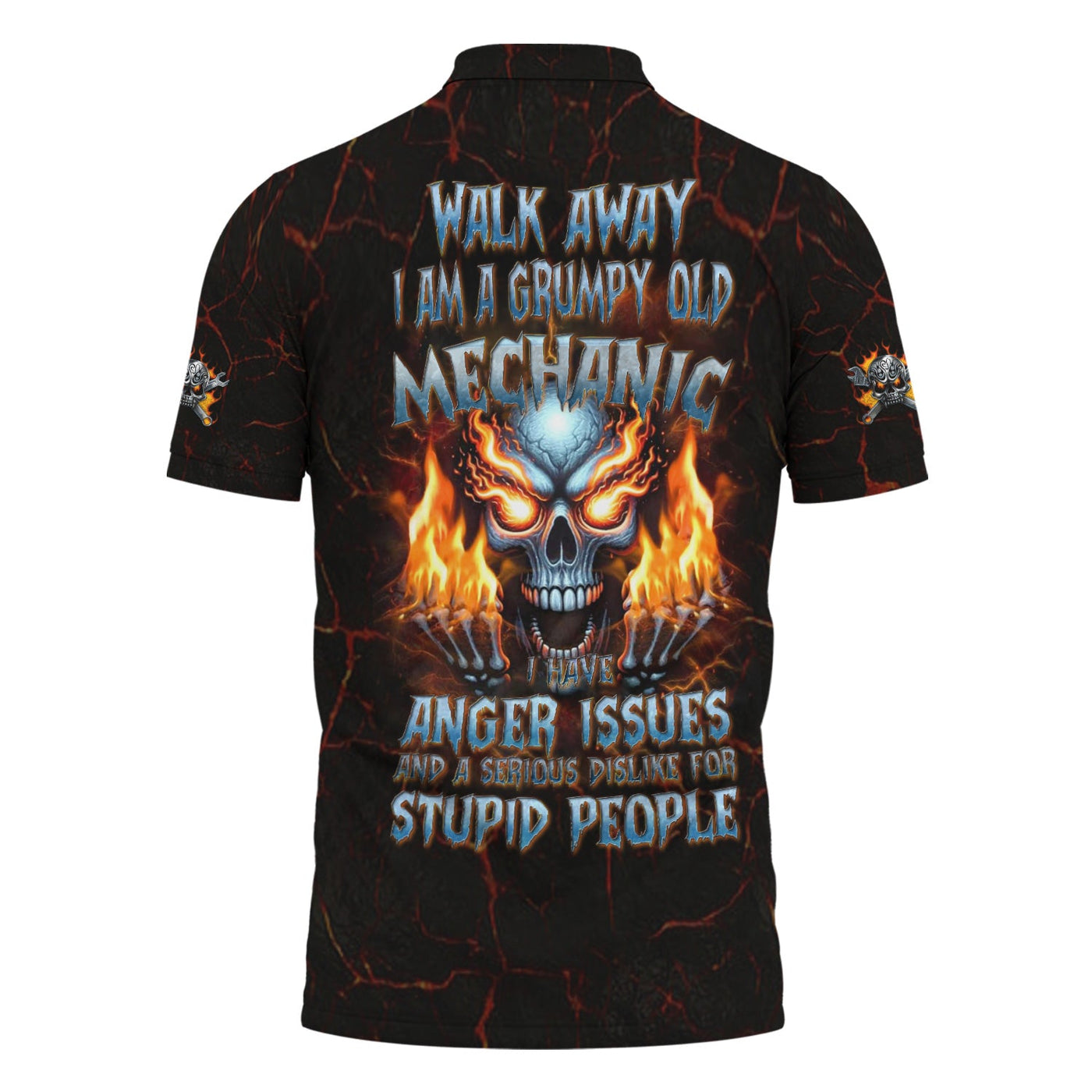 Blisscorners Vintage Mechanic Unisex T Shirt Walk Away I AM A Grumpy Old Mechanic Shirt All Over Print