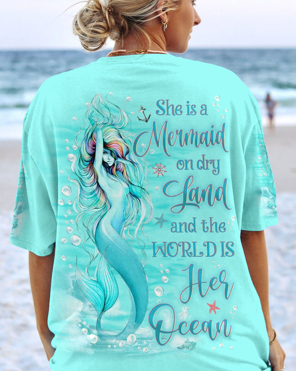 BLISSCORNERS SHE IS A MERMAID ALL OVER PRINT