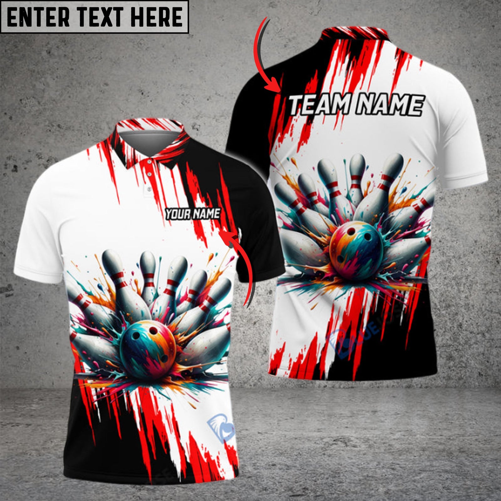 Blisscorners Bowling And Pins Crashing 2 Customized Name And Team Name 3D Shirt