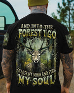 BLISSCORNERS AND INTO THE FOREST I GO DEER ALL OVER PRINT