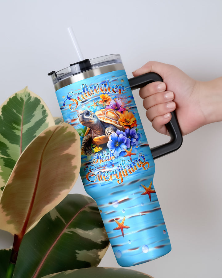 BLISSCORNERS SALTWATER HEALS EVERYTHING TURTLE TUMBLER - YHHN0809254