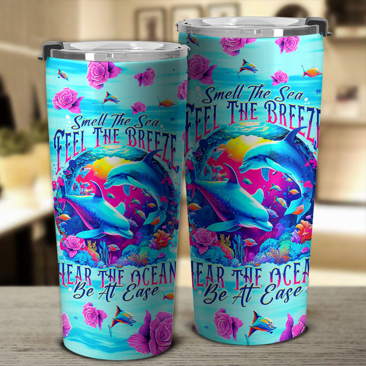 BLISSCORNERS SMELL THE SEA FEEL THE BREEZE DOLPHIN TUMBLER - TLNT0809233
