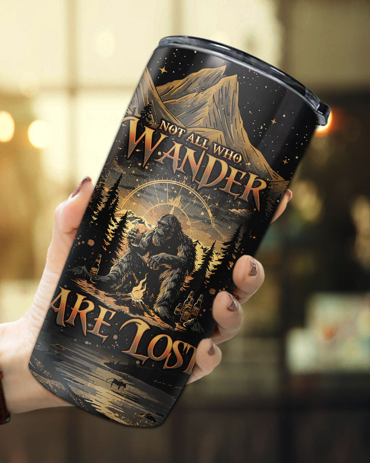 BLISSCORNERS NOT ALL WHO WANDER ARE LOST BIGFOOT COMPASS TUMBLER - TLNO2410246