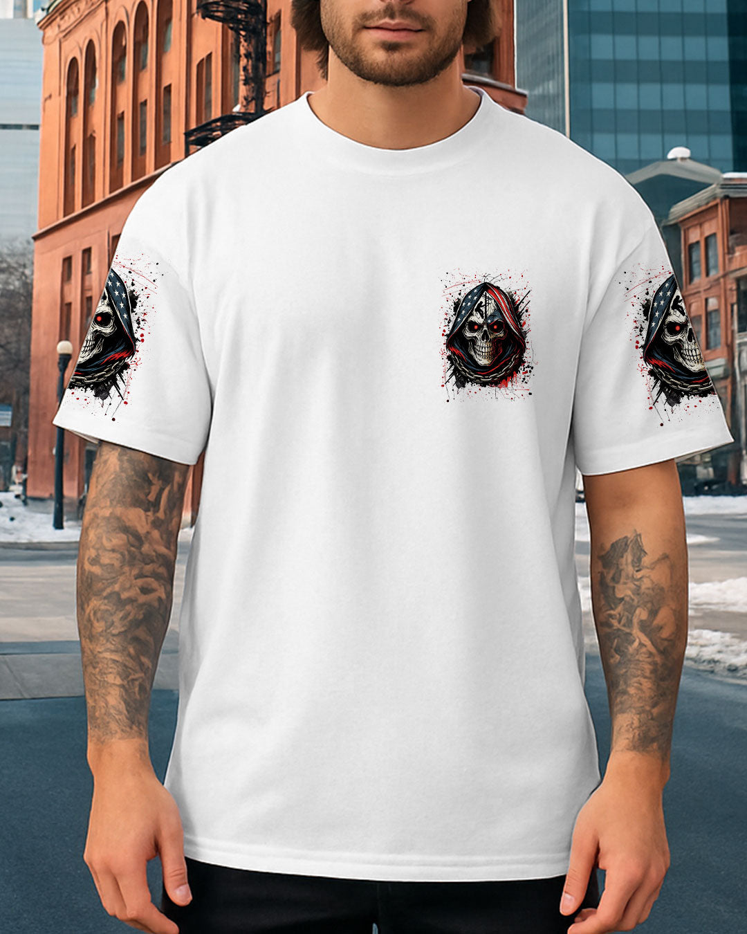 BLISSCORNERS BRING BEER LINEMAN SKULL ALL OVER PRINT