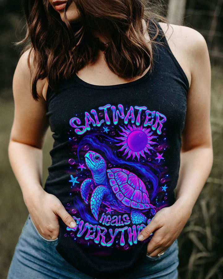 BLISSCORNERS SALTWATER HEALS EVERYTHING TURTLE ALL OVER PRINT 2