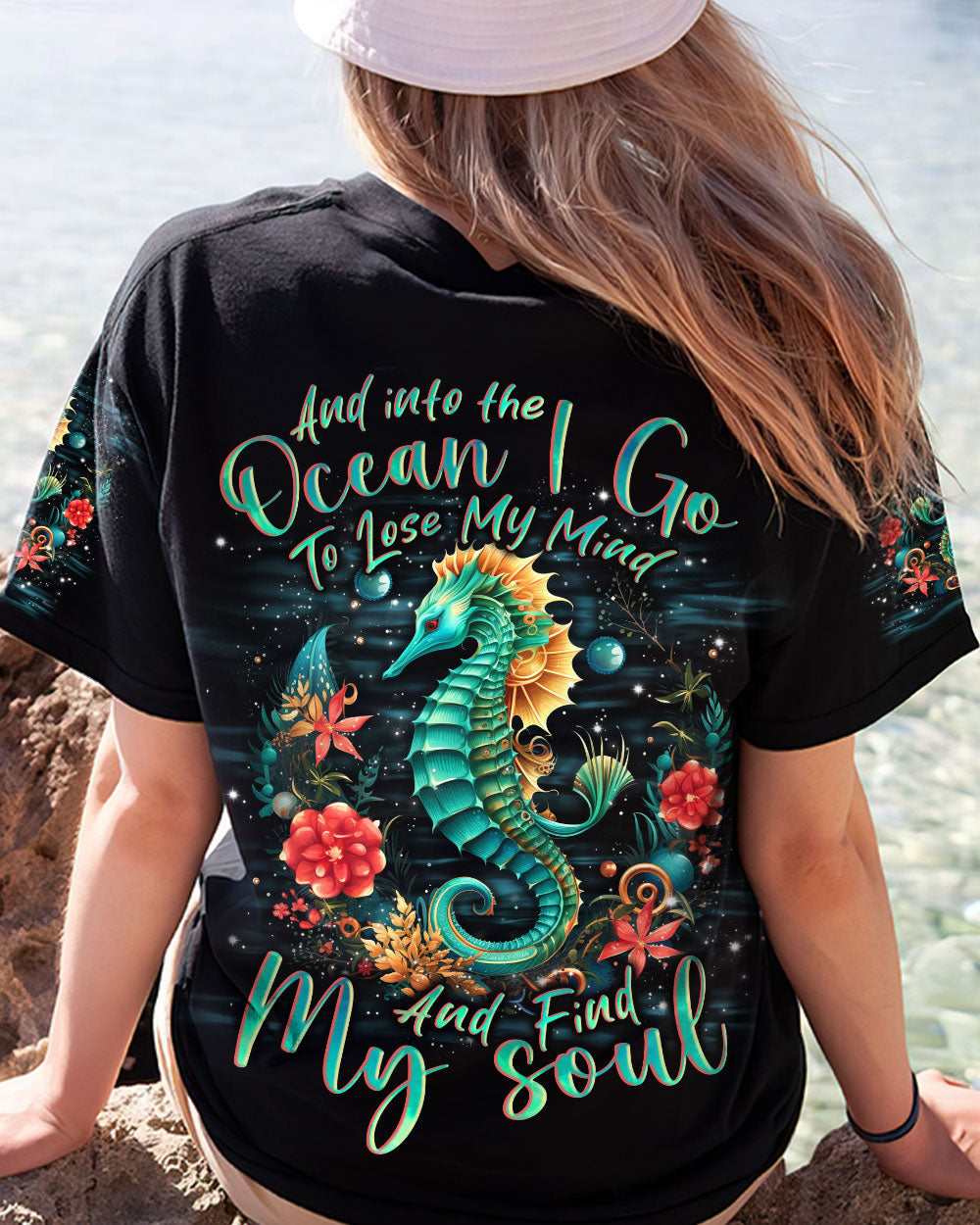 BLISSCORNERS INTO THE OCEAN SEAHORSE ALL OVER PRINT
