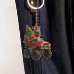 Blisscorners Personalized Funny Deer Truck Acrylic Christmas Ornament - Custom Name Gift for Hunters & Outdoor Lovers LM0411