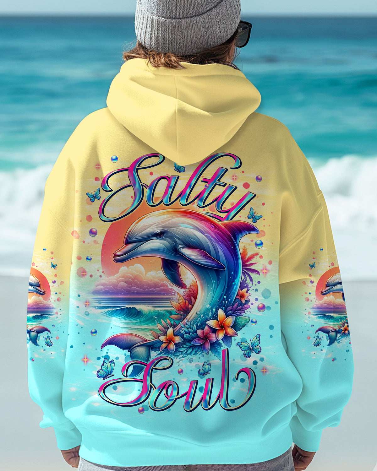 BLISSCORNERS SALTY SOUL DOLPHIN ALL OVER PRINT