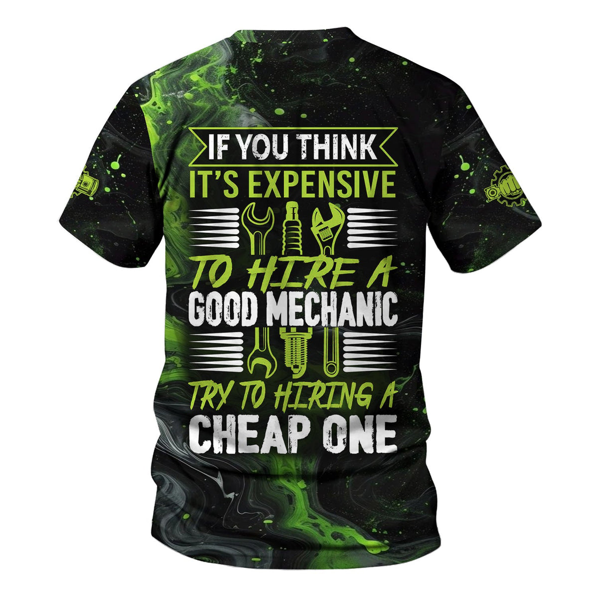 Blisscorners Custom Mechanic Work Shirt, If You Think It’s Expensive to Hire a Good Mechanic Quote, Funny Graphic Shirt for Men