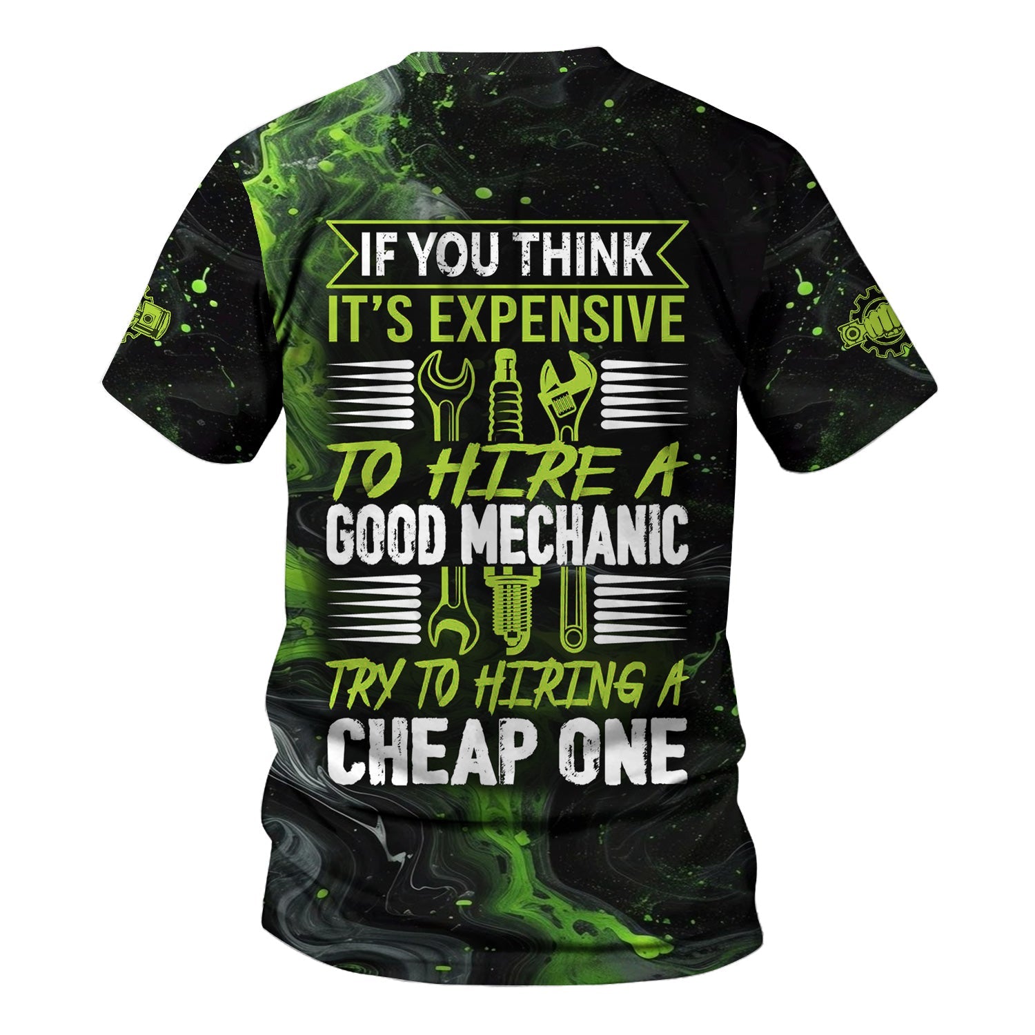 Blisscorners Custom Mechanic Work Shirt, If You Think It’s Expensive to Hire a Good Mechanic Quote, Funny Graphic Shirt for Men