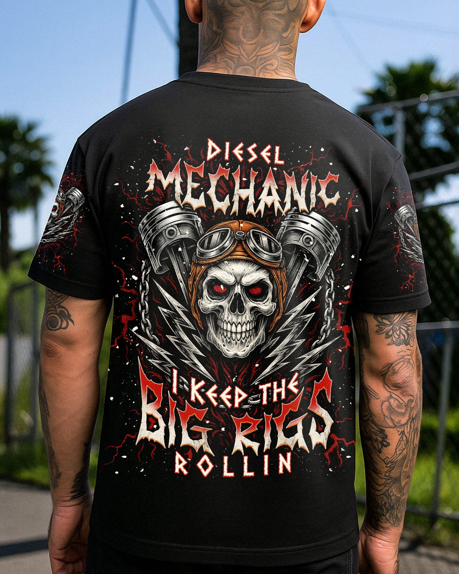 BLISSCORNERS I CAN FIX STUPID BUT IT GONNA COST YOU SKULL MECHANIC ALL OVER PRINT