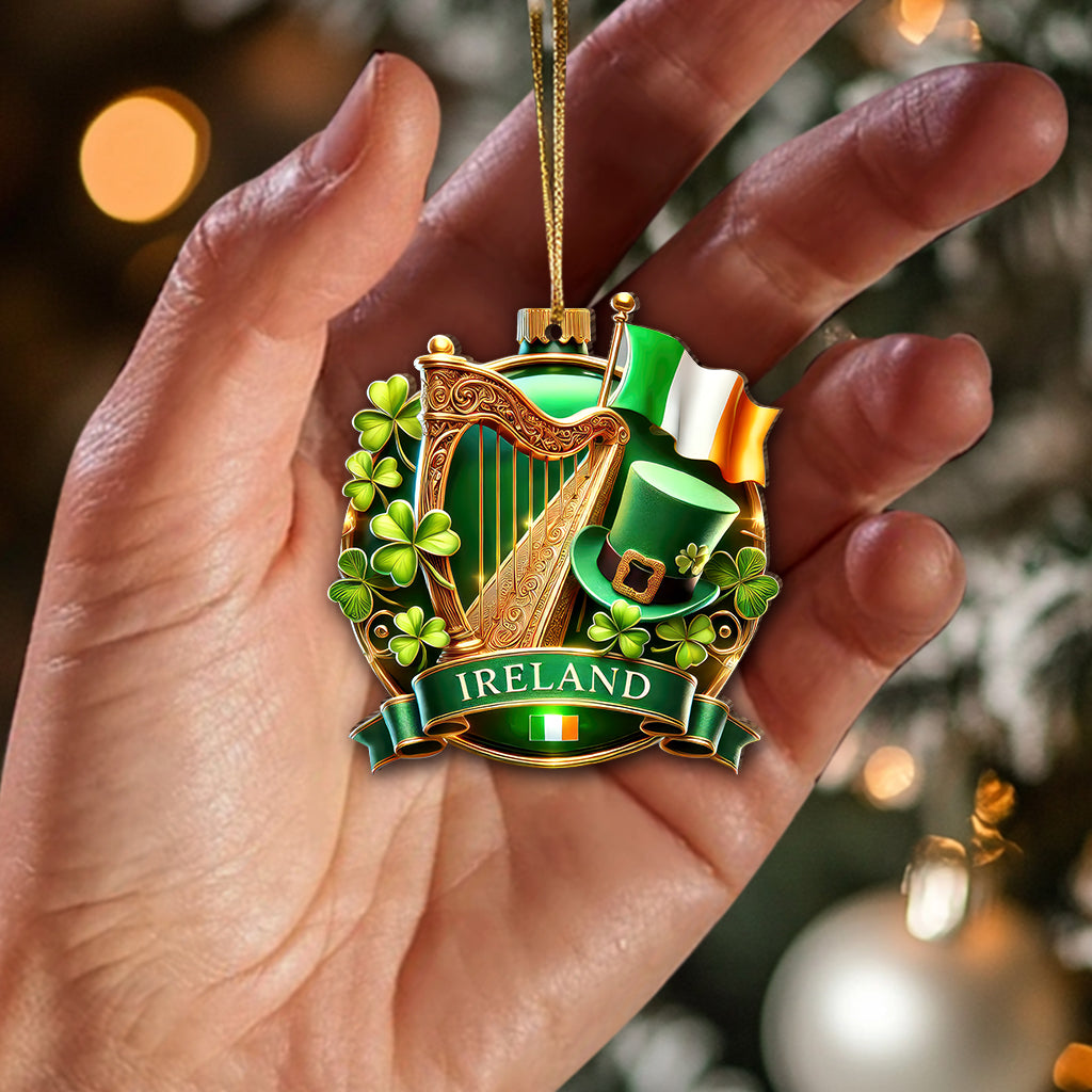 Blisscorners Custom Name Mountain Ireland Ornament, Christmas Gift for Ireland Lover2D Flat LM2211