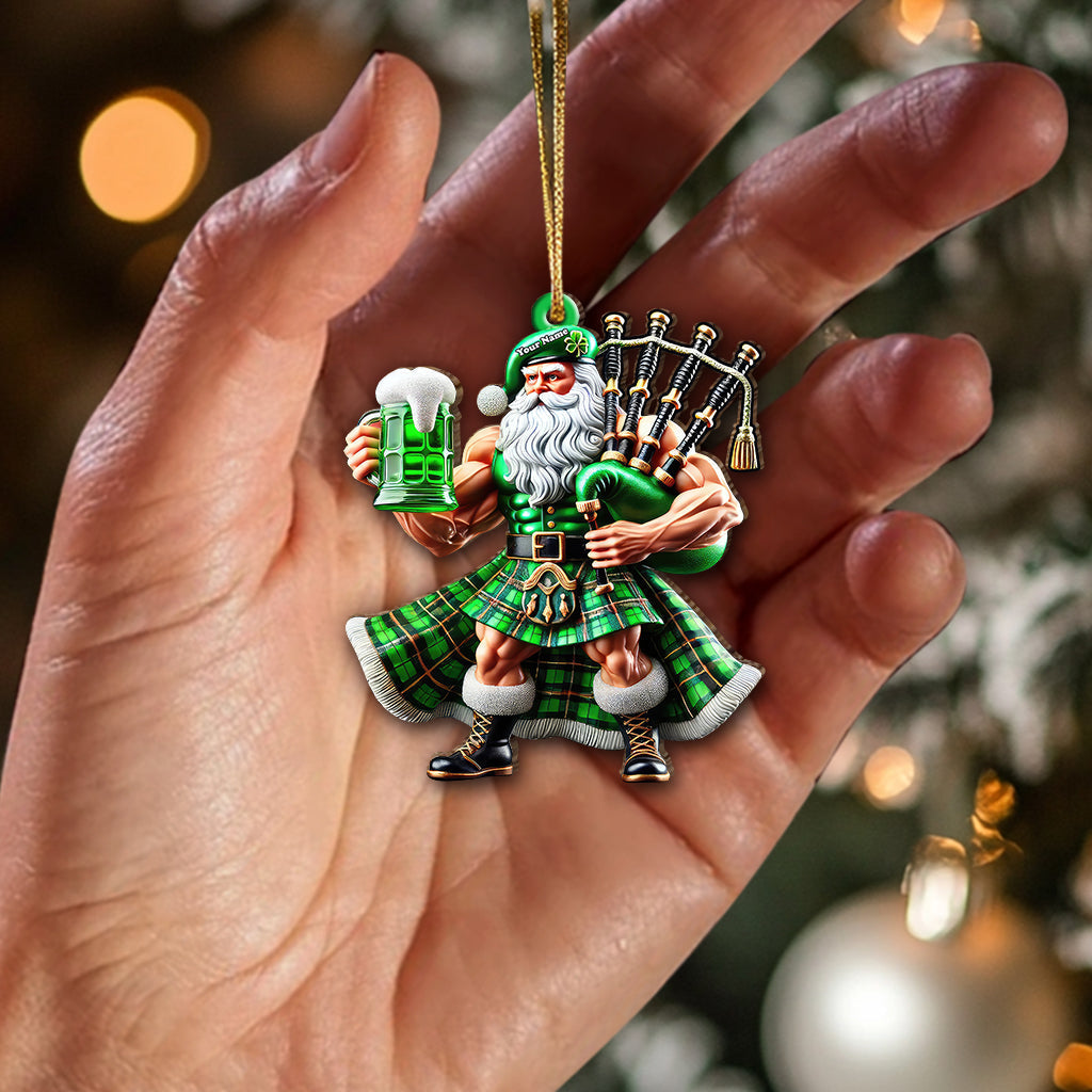 Blisscorners Custom Name Scotland Ornament, Christmas Gift for Scotland Lover2D Flat LM2211