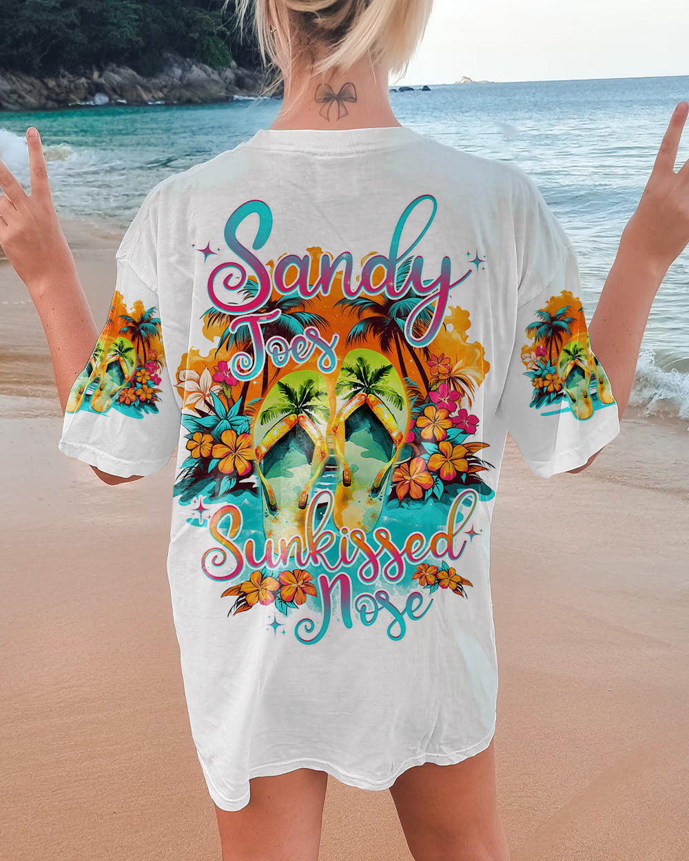 BLISSCORNERS SANDY TOES SUNKISSED NOSE ALL OVER PRINT