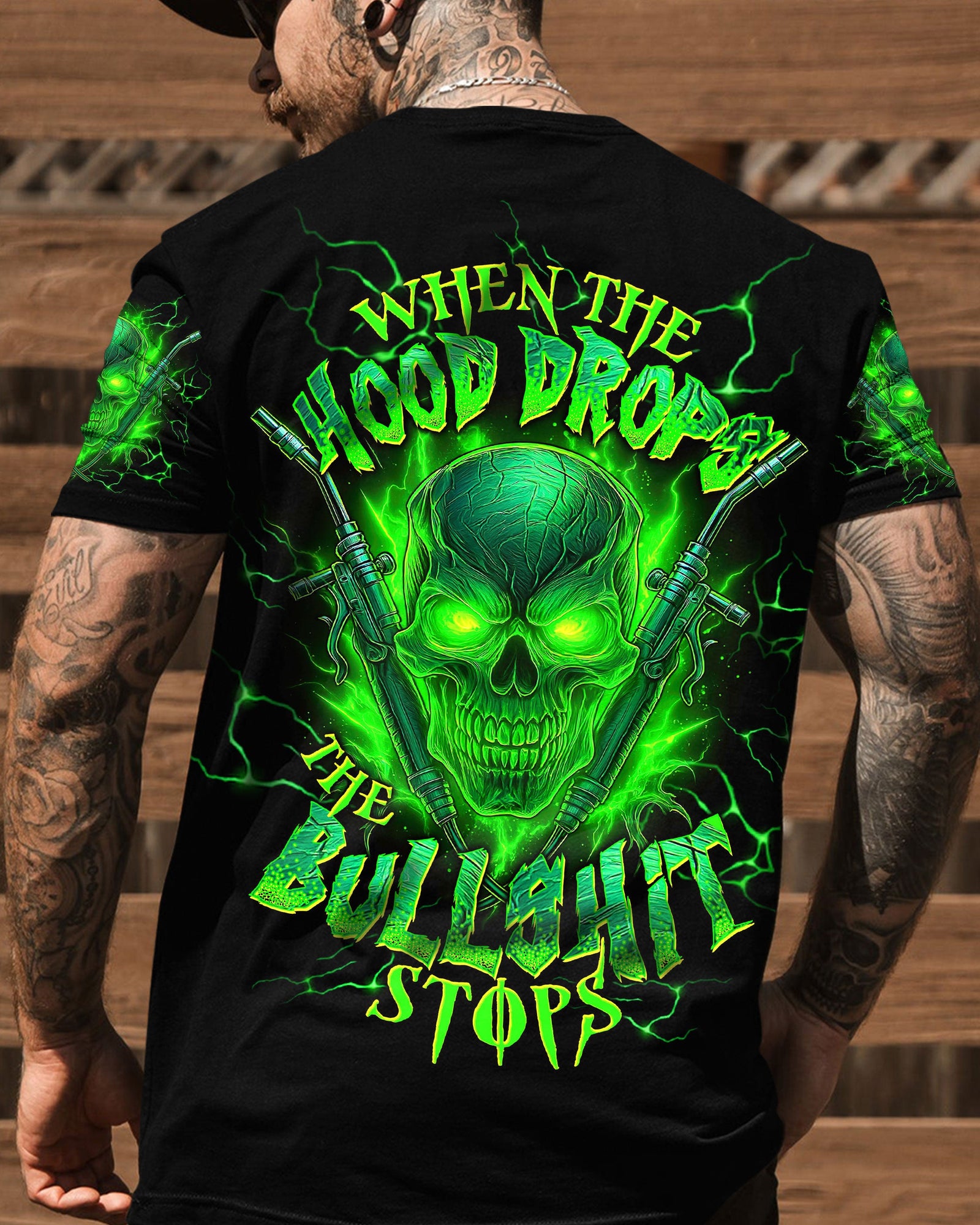 BLISSCORNERS MY THOUGHT ARE DIRTY BUT MY WELDS SKULL ALL OVER PRINT