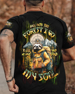 BLISSCORNERS AND INTO THE FOREST I GO SLOTH ALL OVER PRINT