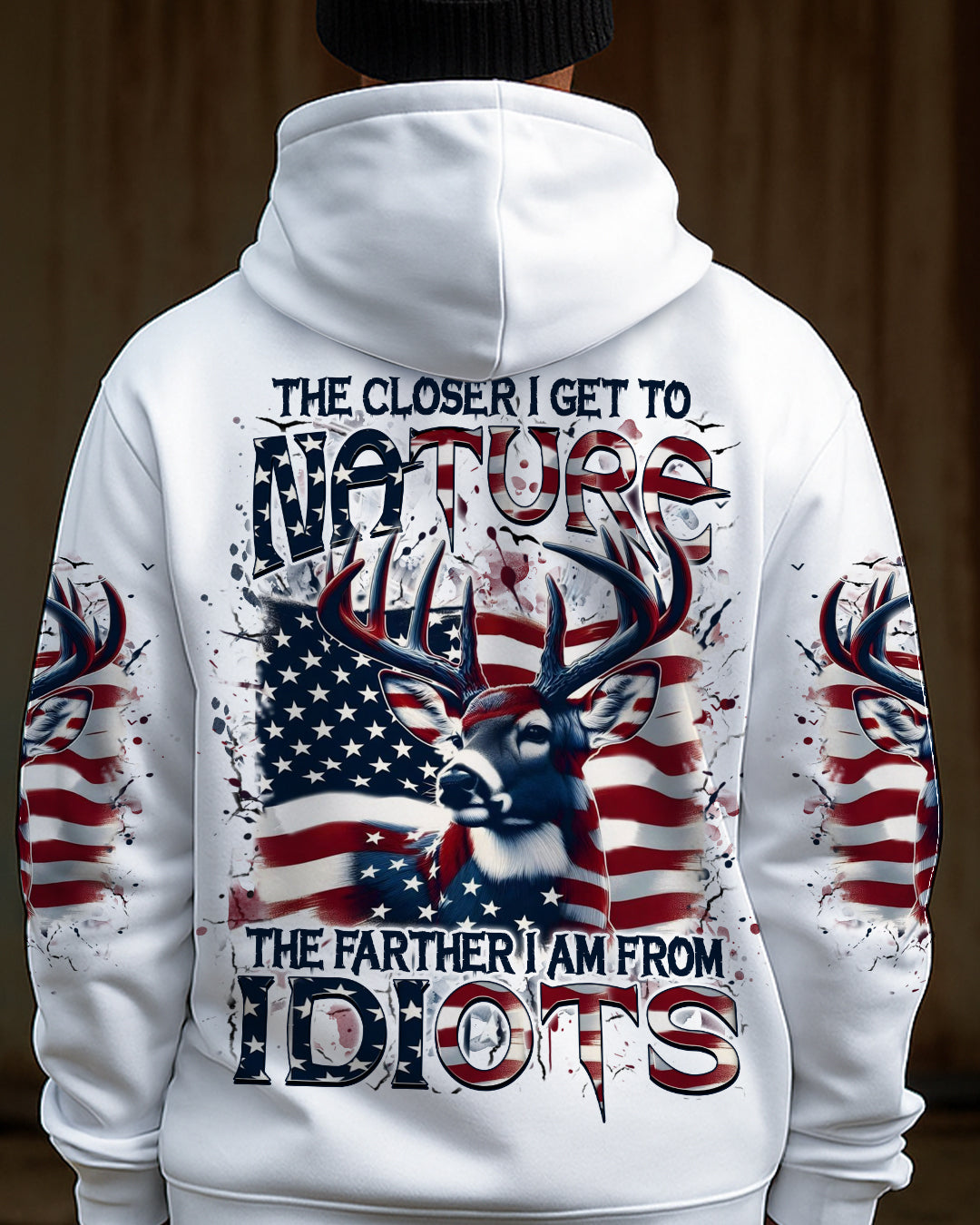 BLISSCORNERS THE CLOSER I GET TO NATURE DEER ALL OVER PRINT