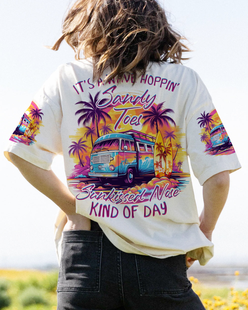 BLISSCORNERS SANDY TOES SUNKISSED NOSE ALL OVER PRINT