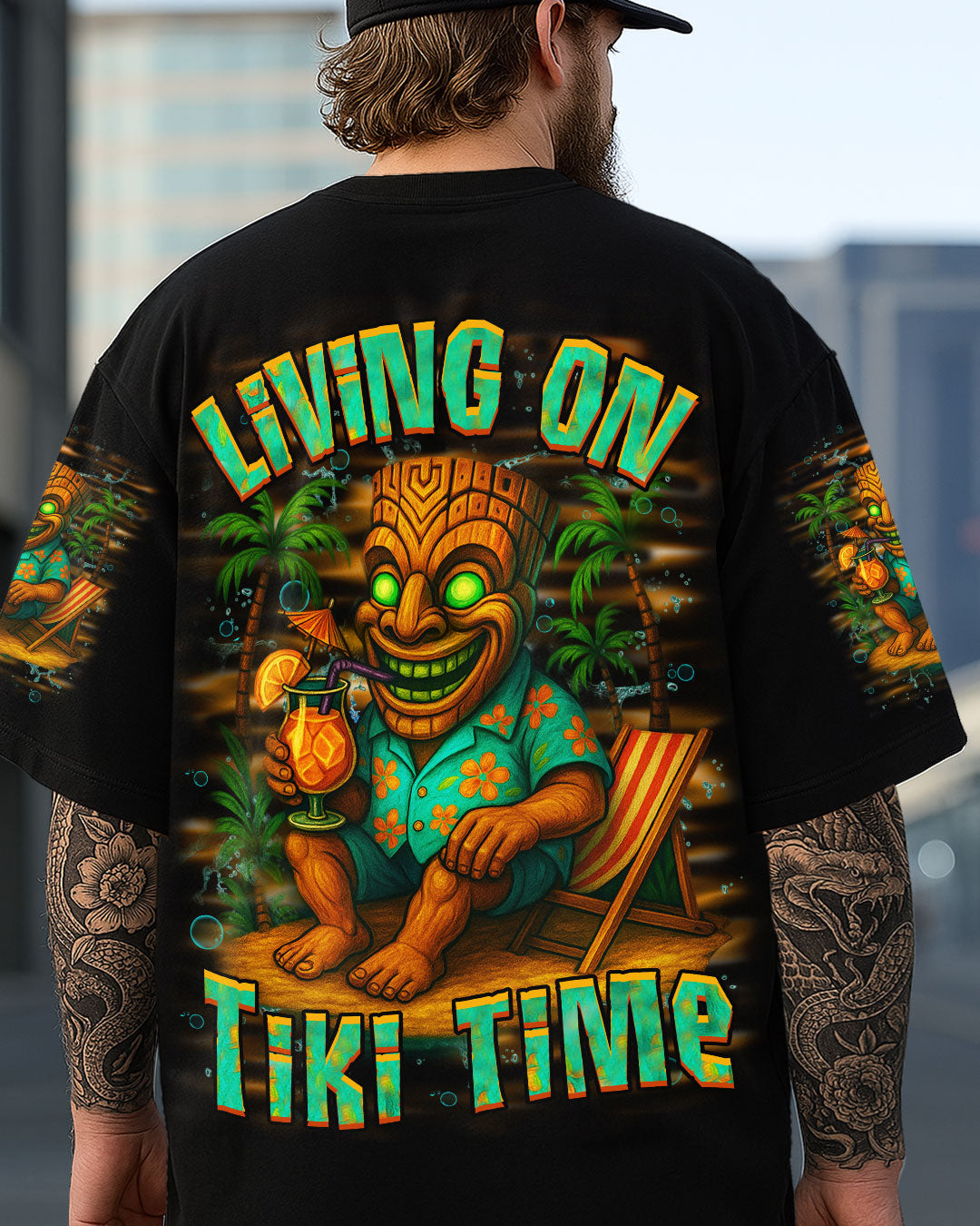 BLISSCORNERS LIVING ON TIKI TIME ALL OVER PRINT