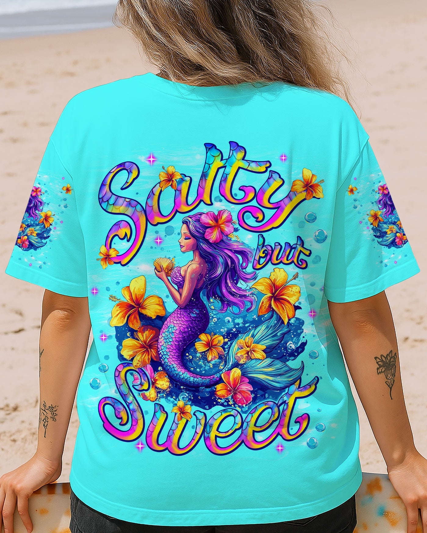 BLISSCORNERS SALTY BUT SWEET MERMAID ALL OVER PRINT