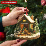 Blisscorners Personalized Acrylic Mallard Duck Family Christmas Ornament - Rustic Holiday Cabin Decor for Nature & Wildlife Lovers LM0110